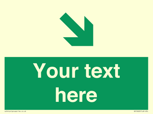 Custom Safe condition: Green Down right arrow